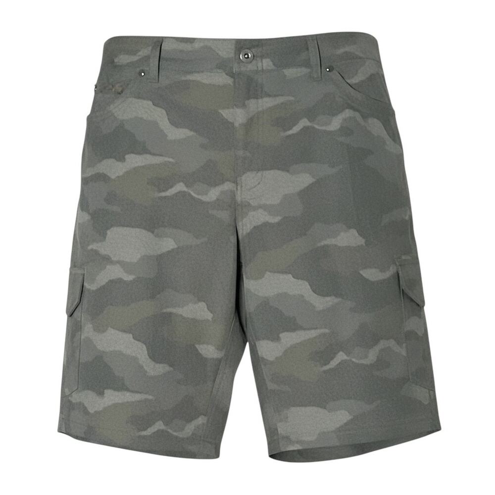 Kuhl Women's Size 16 Green Camo Shorts Freeflex Cargo Hiking Utility Outdoor